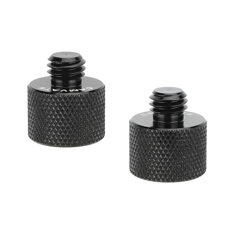 CAMVATE 5/8"-27 Female to 3/8"-16 Male Mic Stand Thread Adapter (2-Pack)