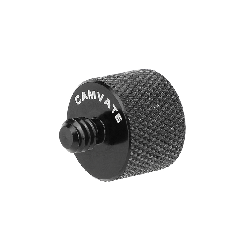 CAMVATE 5/8"-27 Female to 1/4"-20 Male Mic Stand Thread Adapter