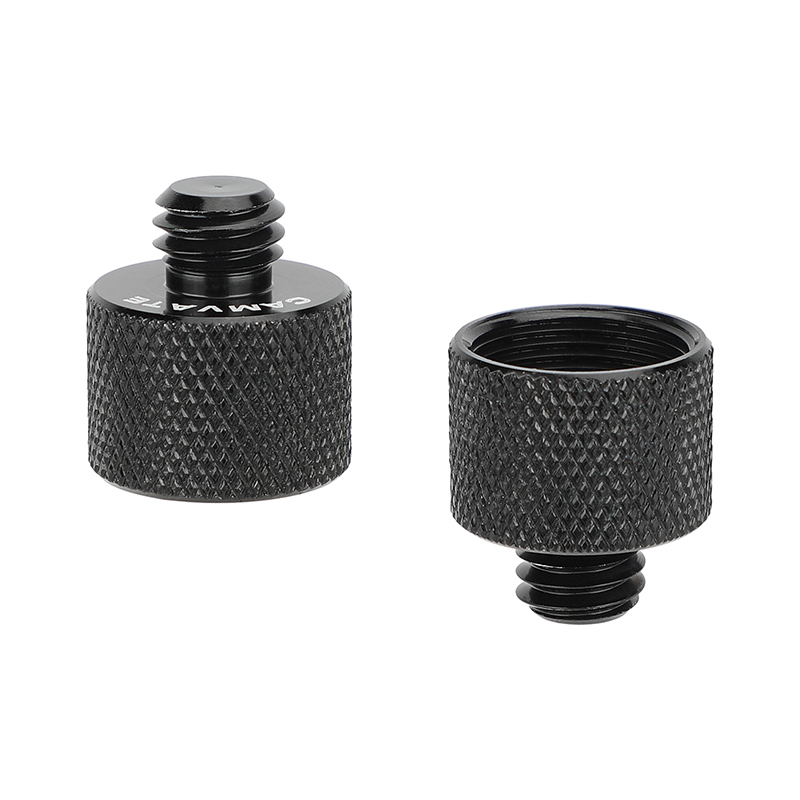 CAMVATE 5/8"-27 Female to 3/8"-16 Male Mic Stand Thread Adapter (2-Pack)