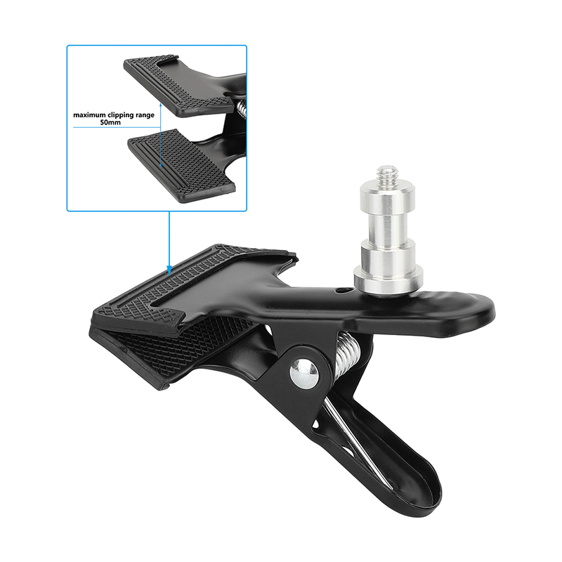 CAMVATE Spring Clip Clamp with 5/8" Pin and 1/4"-20 Screw