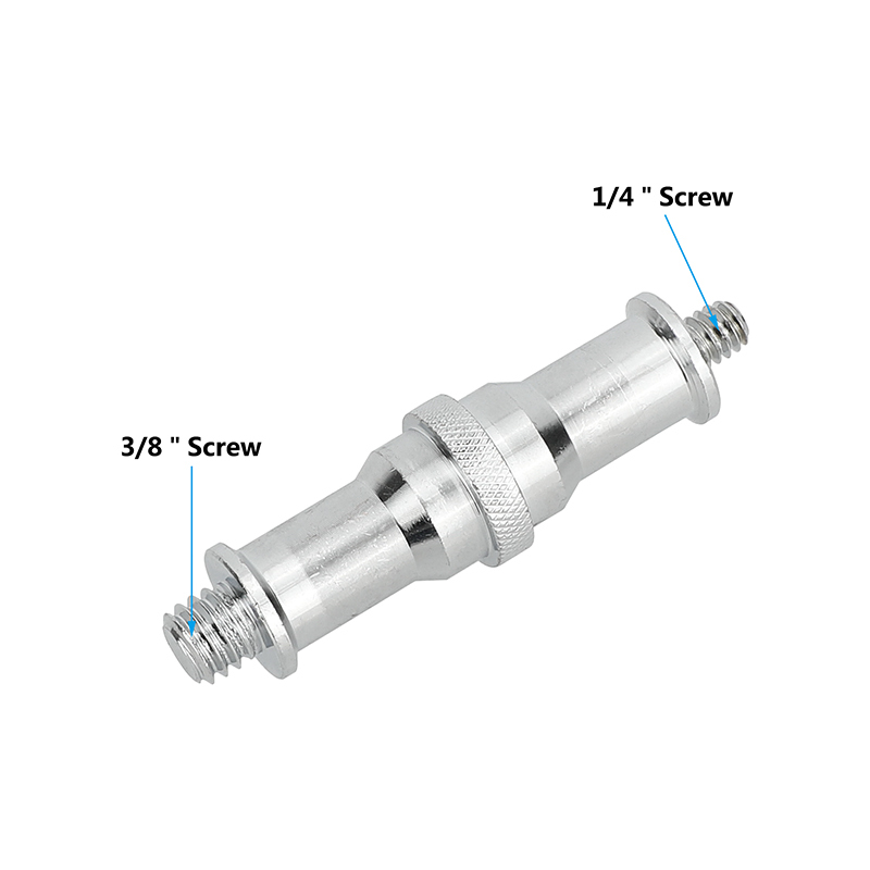 CAMVATE 1/4"-20 to 3/8"-16 Male Thread Adapter Double-Ended Spigot (4-Pack)