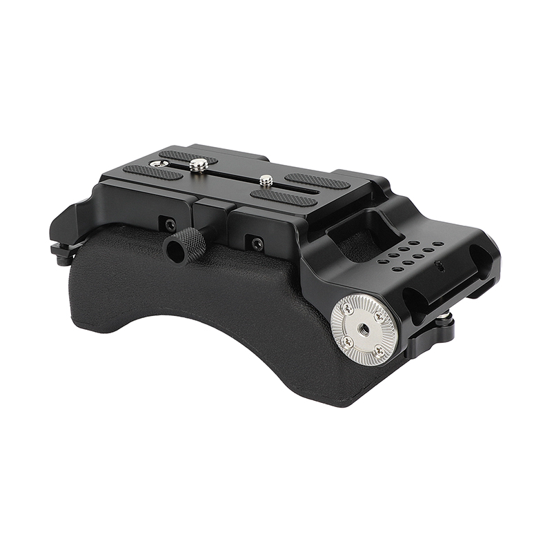 camvate 15?mmロッド&ソフトラバーグリップショルダーマウントリグwith ARRIロゼットfor DSLR (レッド、m6スレッド、31.8?MM dwos6rj CAMVATE Shoulder Mount Handheld Rig With Manfrotto Quick