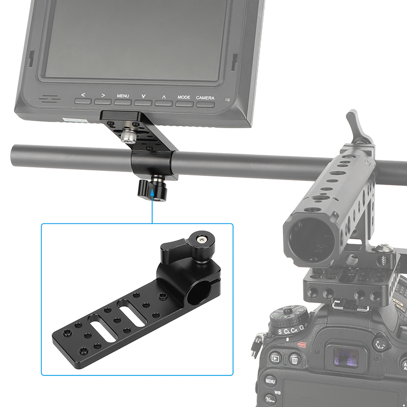 CAMVATE 15mm Rod Clamp Cheeseplate For LED Flashlight / Monitor