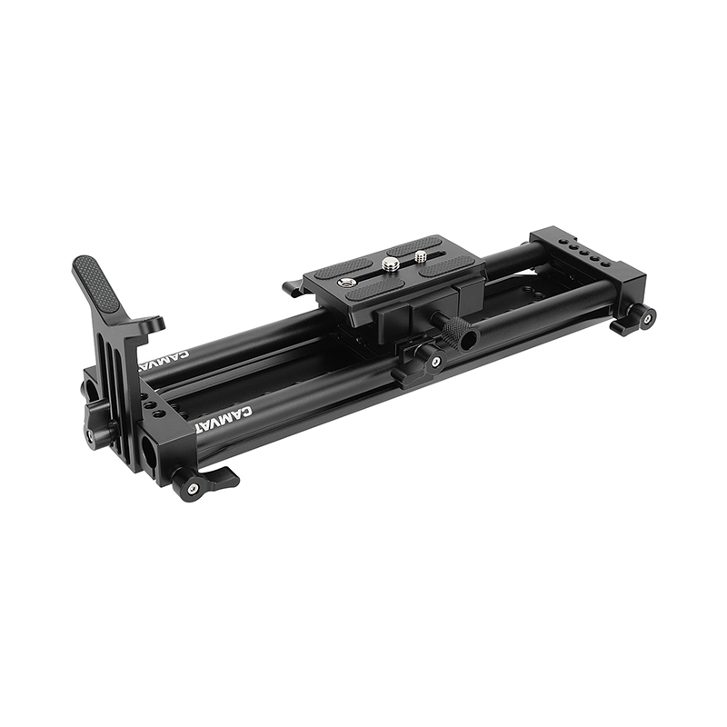 CAMVATE Manfrotto Quick Release Plate With 15mm Dual Rod Sliding Rail And Y Lens Support For Long-focus DSLR Camera