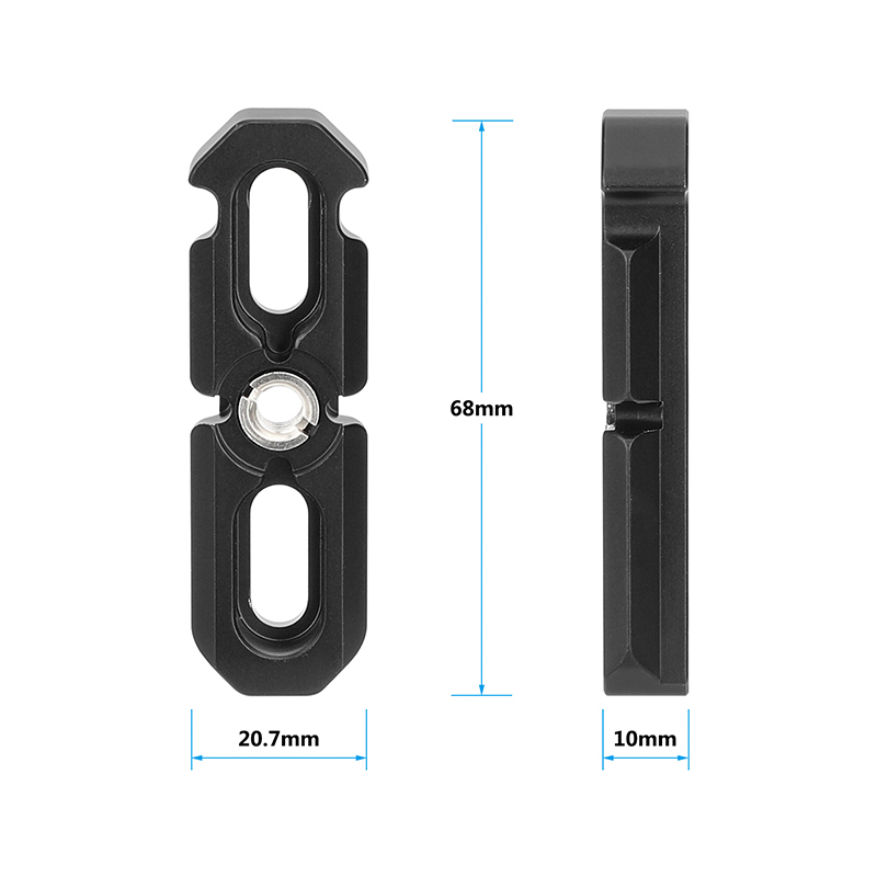 CAMVATE  Quick Release NATO Rail with ARRI-Style Accessory Mount (2.67")