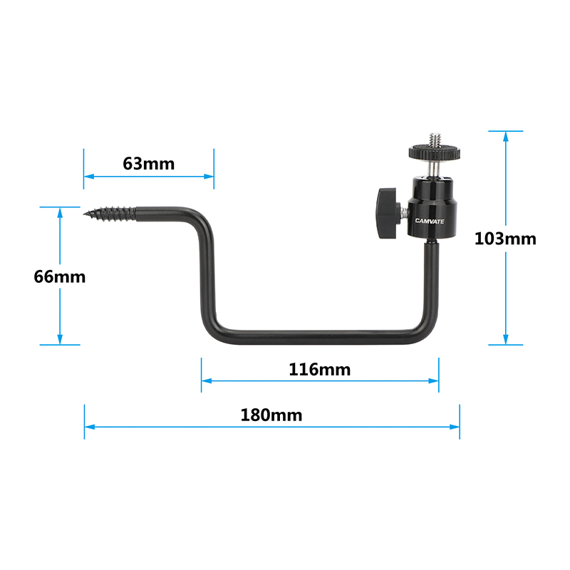 CAMVATE Trail Camera Tree Mount with Mini Ball Head