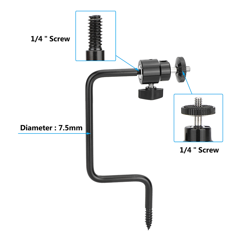 CAMVATE Trail Camera Tree Mount with Mini Ball Head