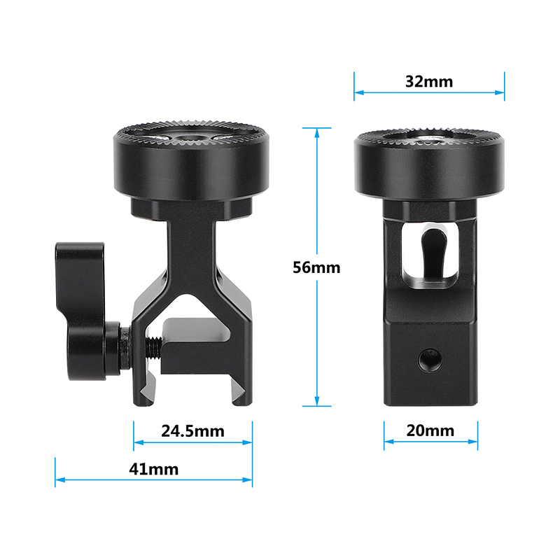 CAMVATE NATO Clamp to ARRI Rosette Adapter Extension Mount