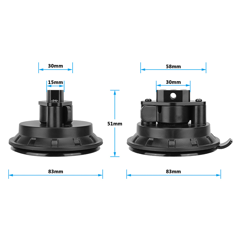 CAMVATE Dual Suction Cup Camera Mount with Articulating Arm