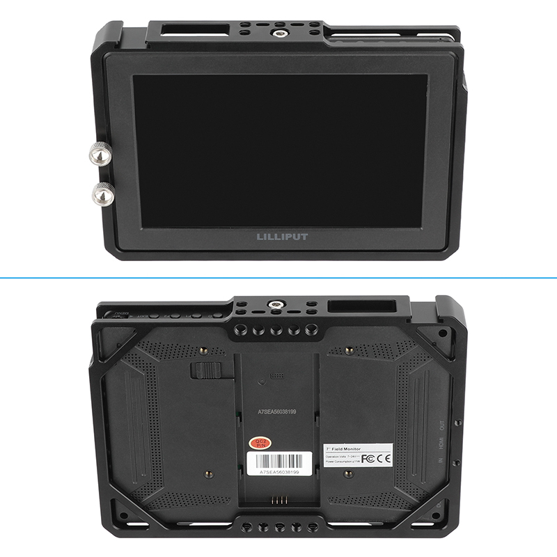 CAMVATE Full Monitor Cage for Lilliput A7S 7" 4K On-Camera Monitor