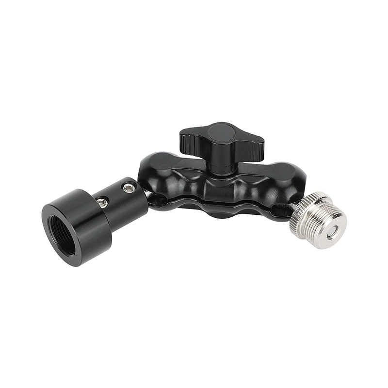 CAMVATE Mini Ball Head Mount Microphone Clamp Adapter