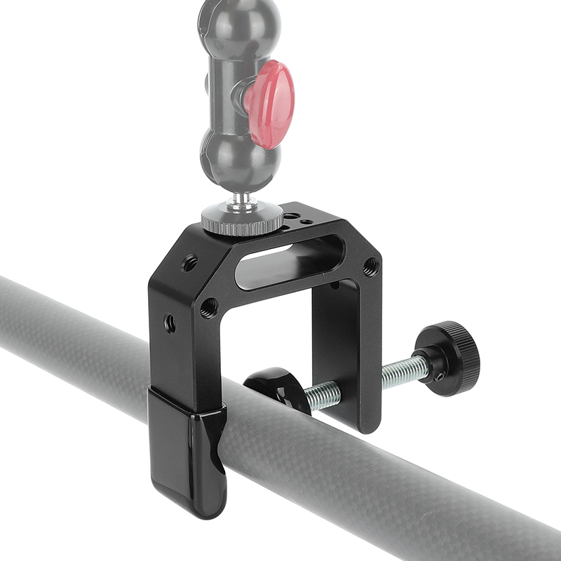 CAMVATE C Clamp with Multiple 1/4"-20 and 3/8"-16 Threads ( 2.25" Neck)