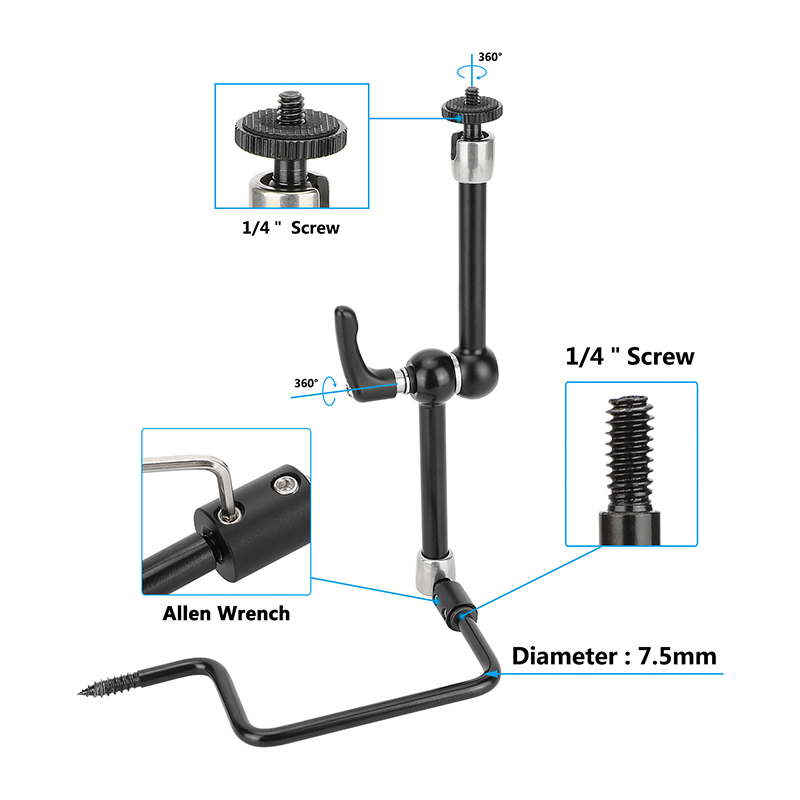 CAMVATE Trail Camera Tree Mount with Articulating Arm