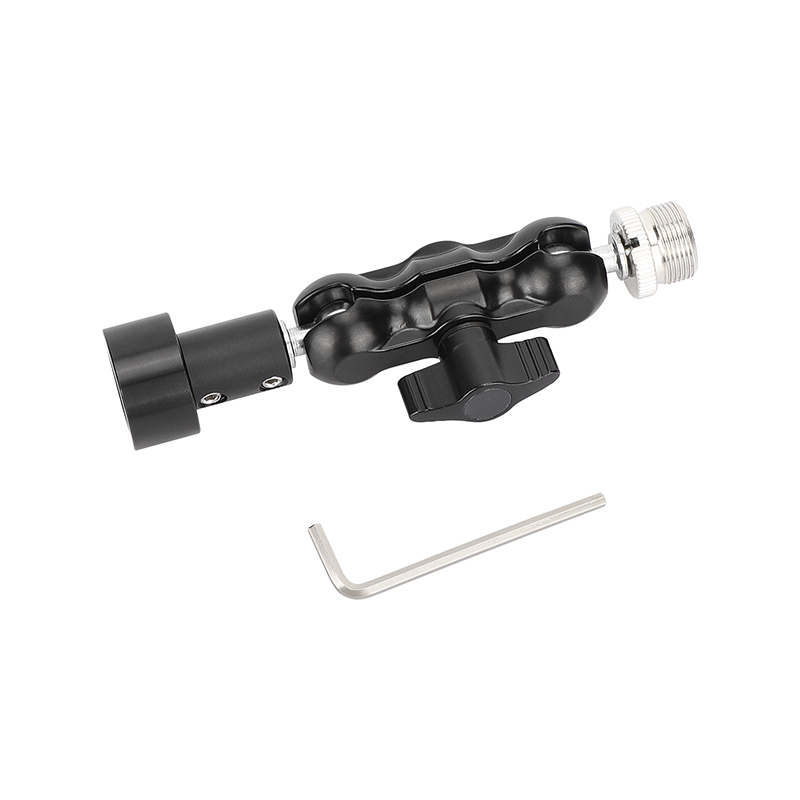 CAMVATE Mini Ball Head Mount Microphone Clamp Adapter