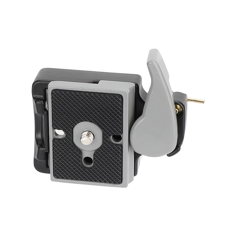 Adaptateur Plaque Rapide Pour Trépied Manfrotto - Compatible 200PL-14, Gris, Alliage Aluminium