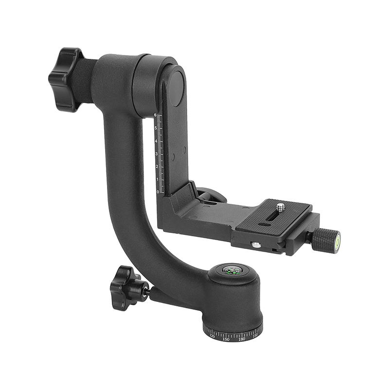 CAMVATE Gimbal Tripod Head with Arca-Type Quick Release Plate
