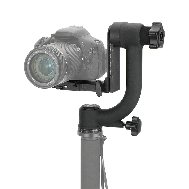 CAMVATE Gimbal Tripod Head with Arca-Type Quick Release Plate