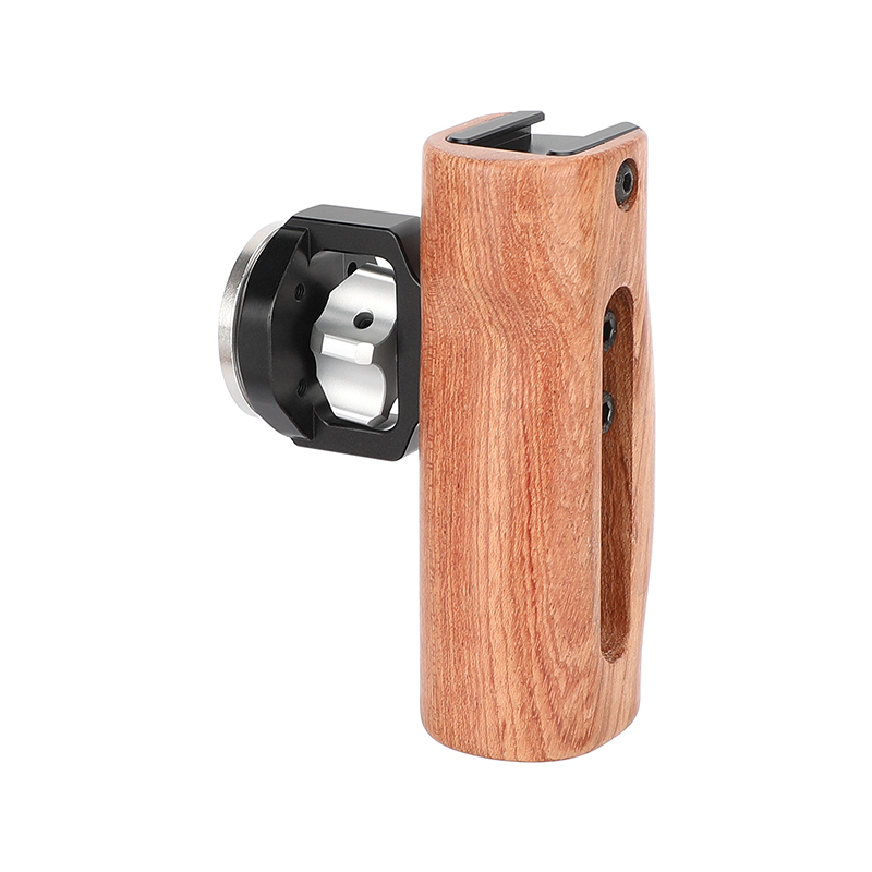 CAMVATE Wooden Handgrip with ARRI-Style Rosette M6 Male Mount