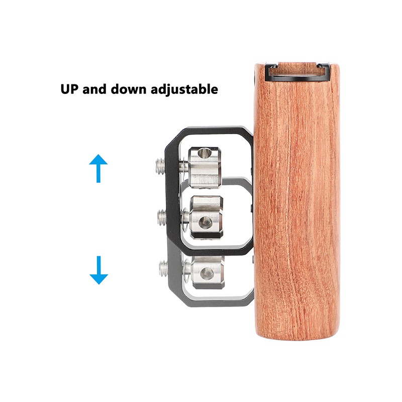 CAMVATE Wooden Handgrip with 1/4"-20 Thumbscrews (A Pair)