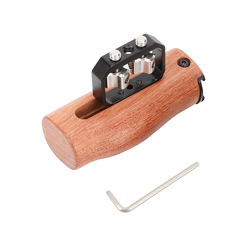 CAMVATE Wooden Handgrip with 1/4"-20 Thumbscrews