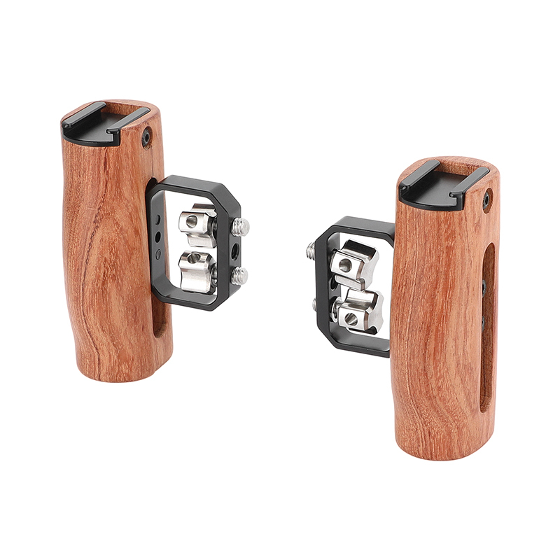 CAMVATE Wooden Handgrip with 1/4"-20 Thumbscrews (A Pair)