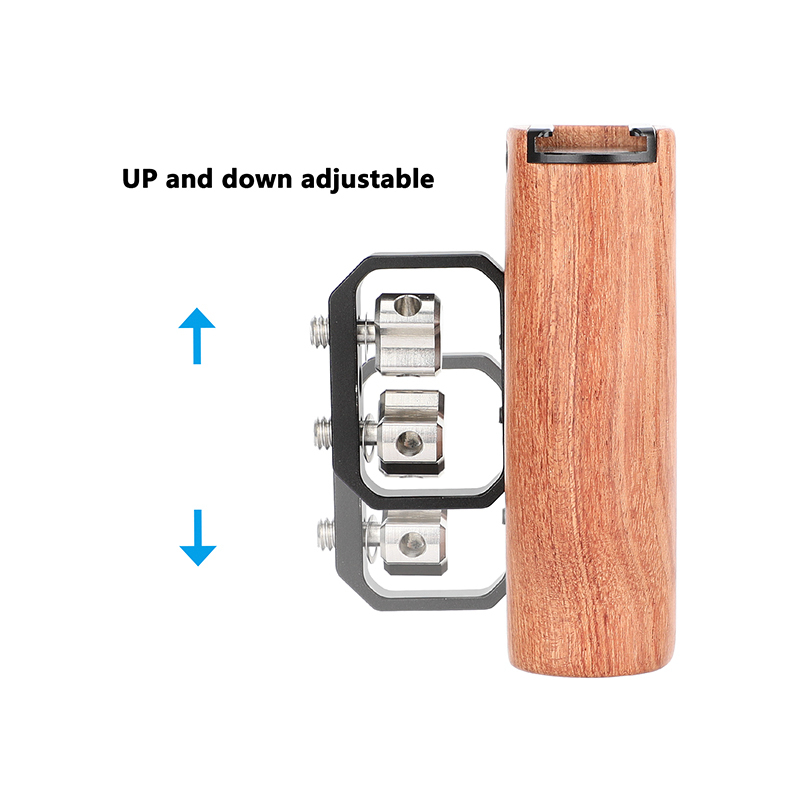 CAMVATE Wooden Handgrip with 1/4"-20 Thumbscrews