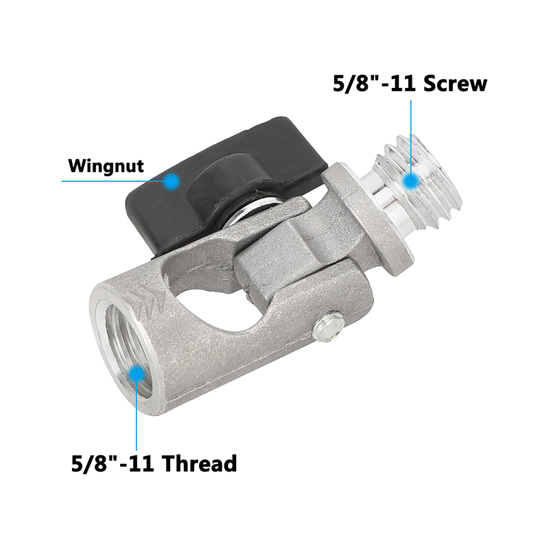 CAMVATE Adjustable Survey Adapter with 5/8"-11 Female & Male Thread for Laser Levels (2-pack)