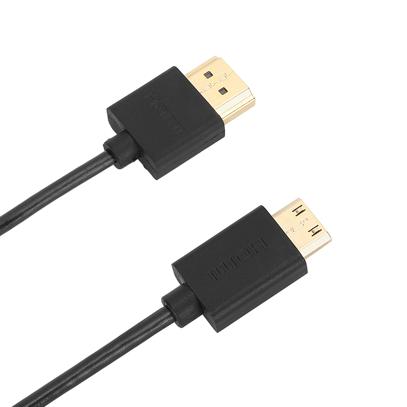 CAMVATE 4K High-Speed Mini-HDMI to HDMI Coiled Cable