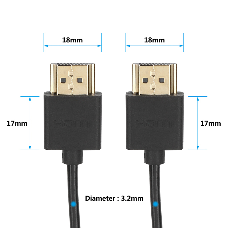 CAMVATE 4K High-Speed HDMI Coiled Cable