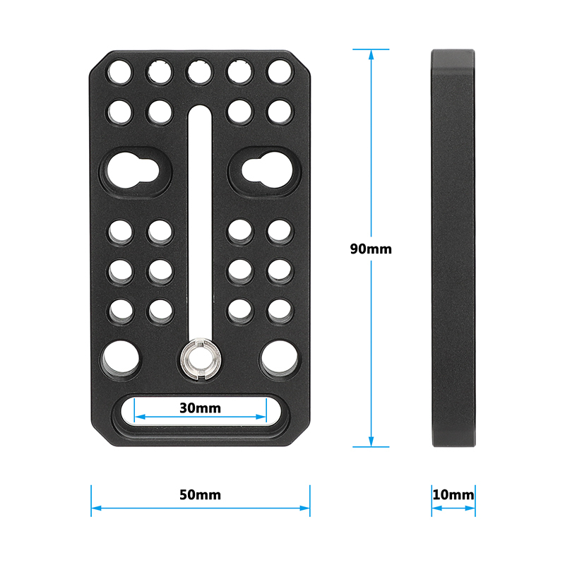 CAMVATE Multipurpose Cheese Plate with 1/4"-20 & 3/8"-16 Threads