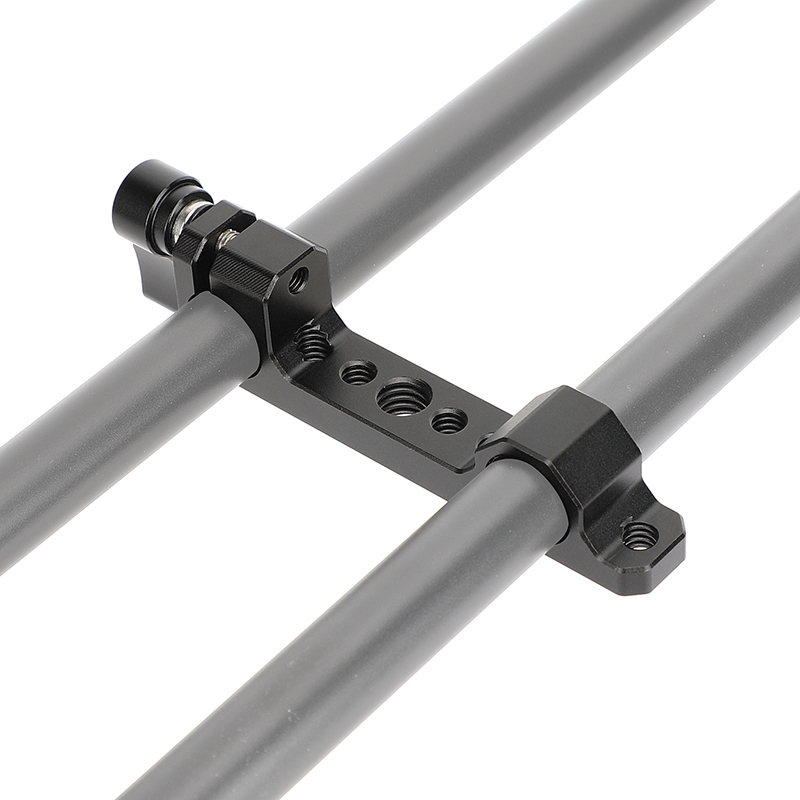 CAMVATE 15mm Dual-Rod Clamp with 1/4"-20 & 3/8"-16 Threads