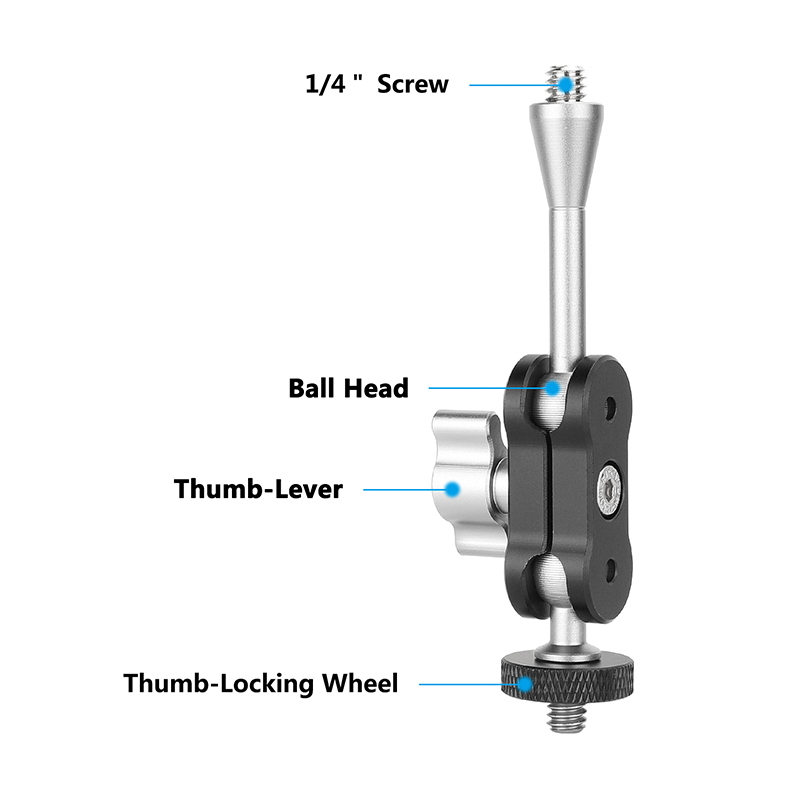 CAMVATE Mini Magic Arm with Extended 1/4"-20 Screw