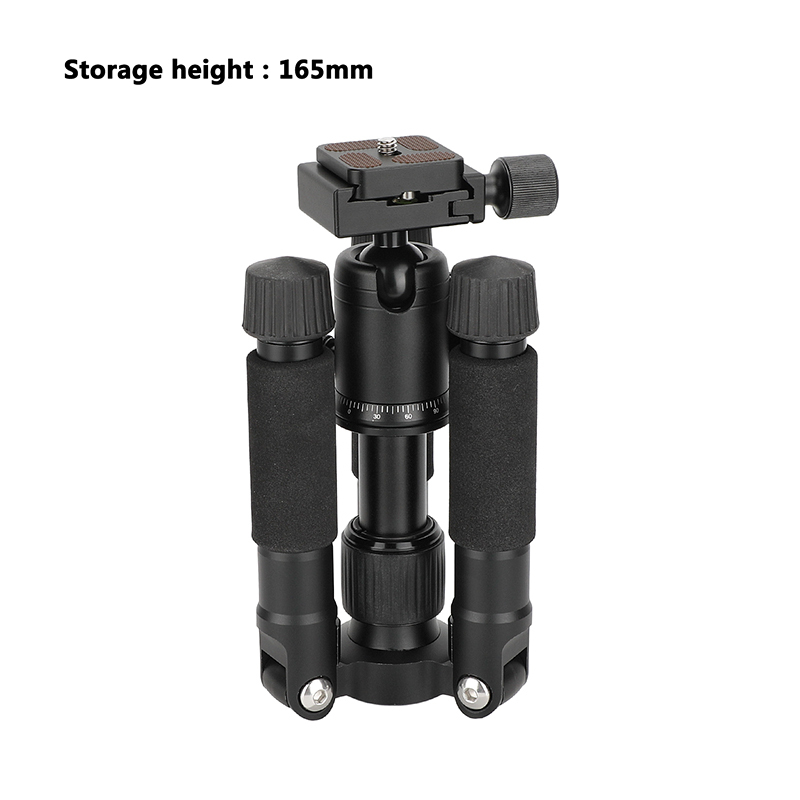CAMVATE Mini Tabletop Tripod with Ball Head and ARCA-Type Quick Release (Black Leg Angle Lock)