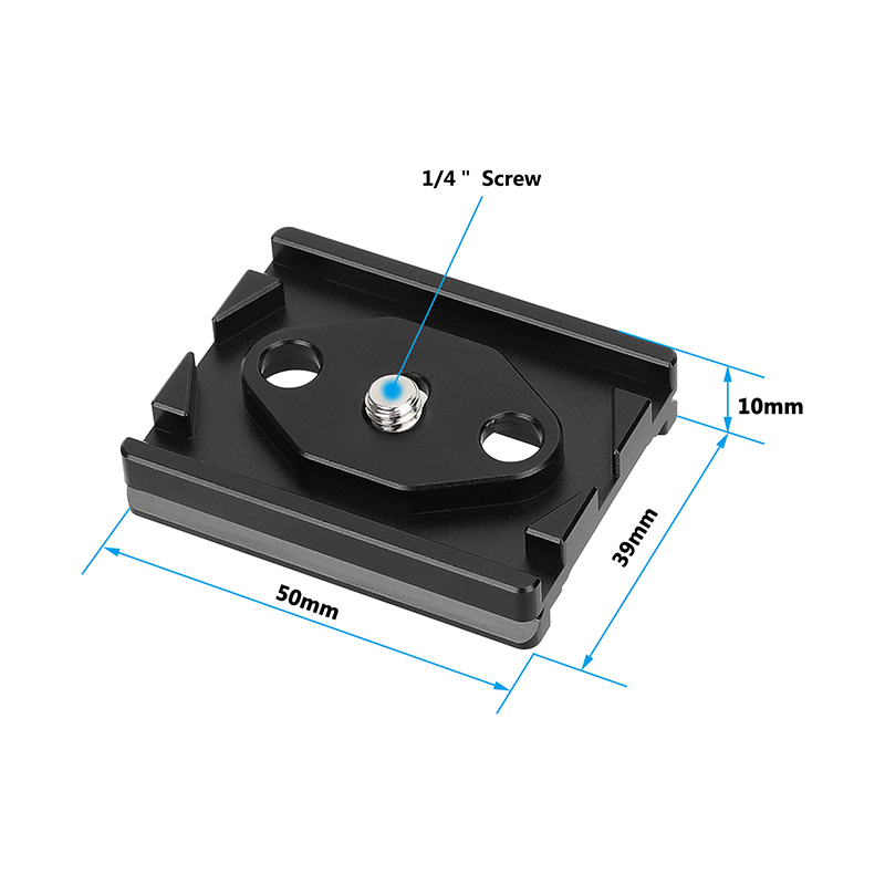 CAMVATE Arca-Type Quick Release Plate with Tether Cable Clamp