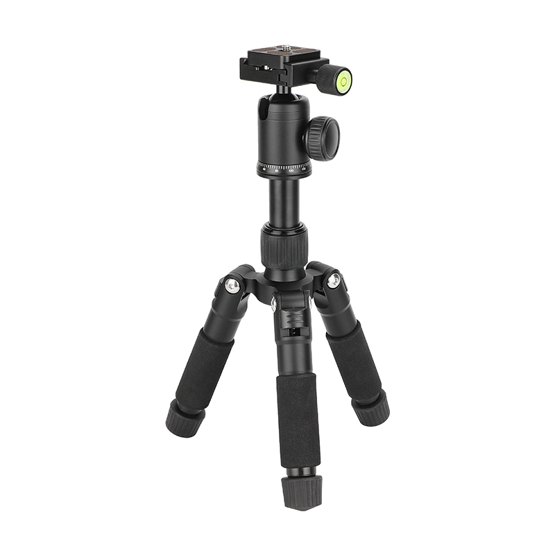 CAMVATE Mini Tabletop Tripod with Ball Head and ARCA-Type Quick Release (Black Leg Angle Lock)