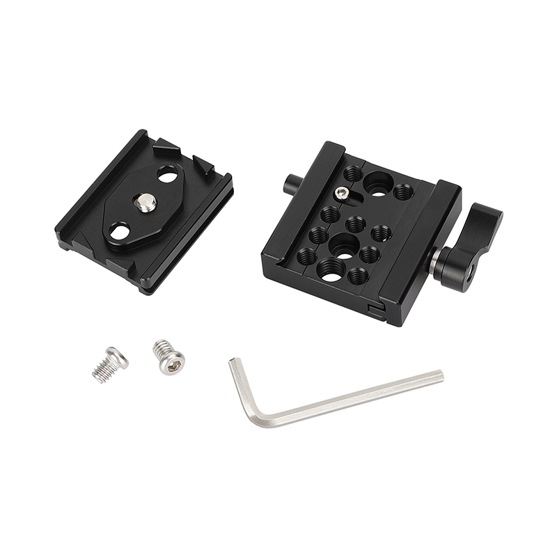 CAMVATE Arca-Type Quick Release Plate Clamp Kit with Tether Cable Clamp