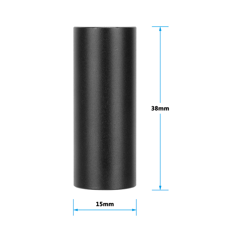 CAMVATE Short 15mm Rod with M12 Thread & 6.5mm Hole (1.5")