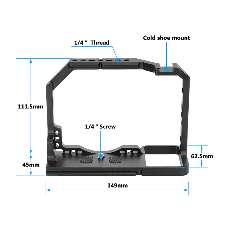 CAMVATE Full Camera Cage with Dovetail Plate for Nikon Z7 II