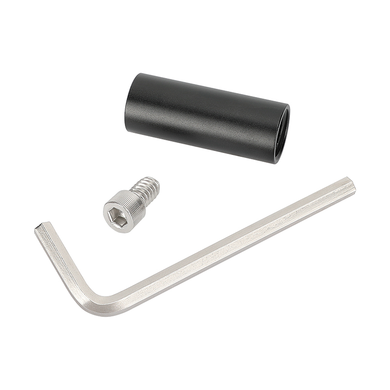 CAMVATE Short 15mm Rod with M12 Thread & 6.5mm Hole (1.5")