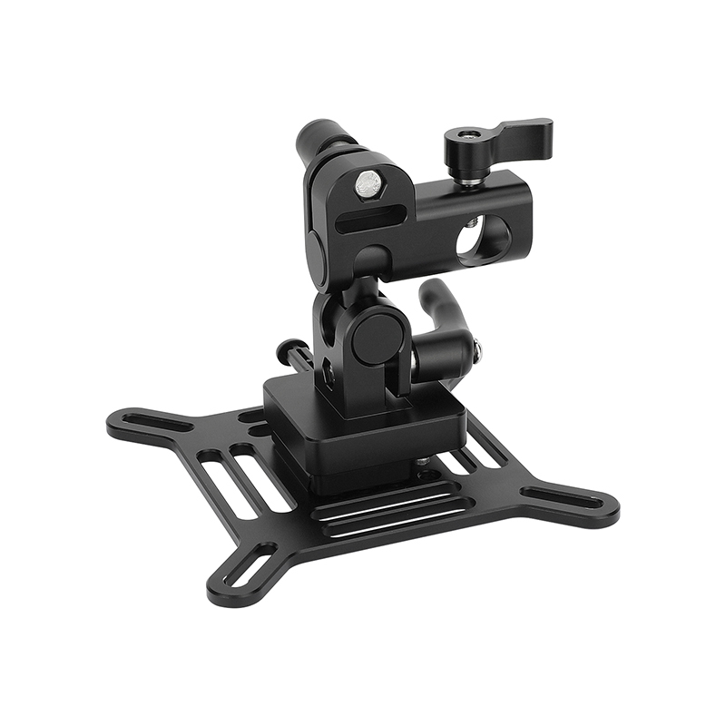 CAMVATE Adjustable VESA Monitor Mount with Quick Release V-Lock to C-Stand/Baby Pin Adapter