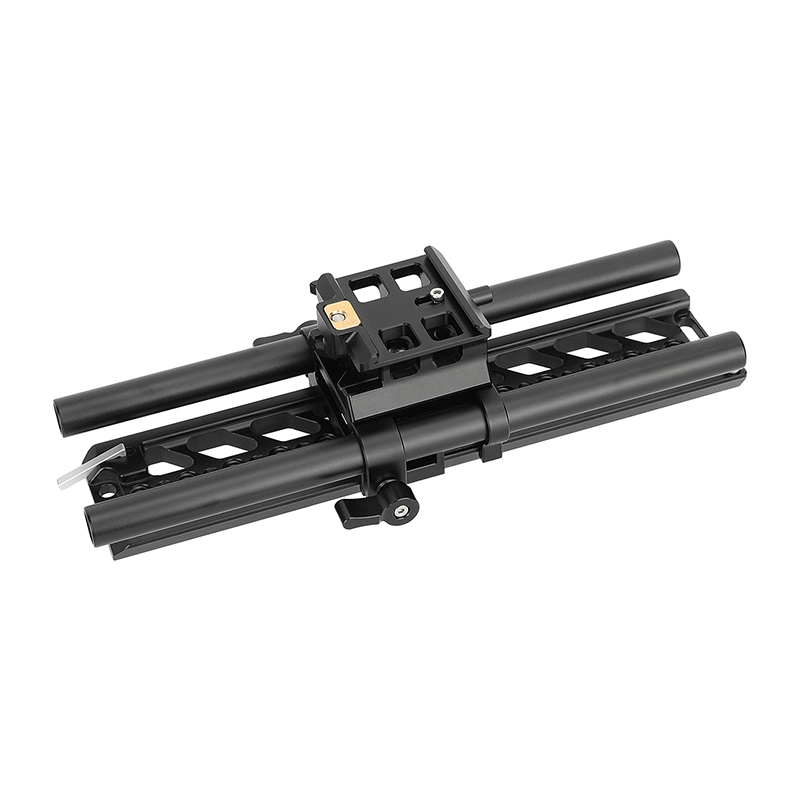 CAMVATE ARCA-Type Quick Release Clamp with Dovetail Plate & 15mm Rods