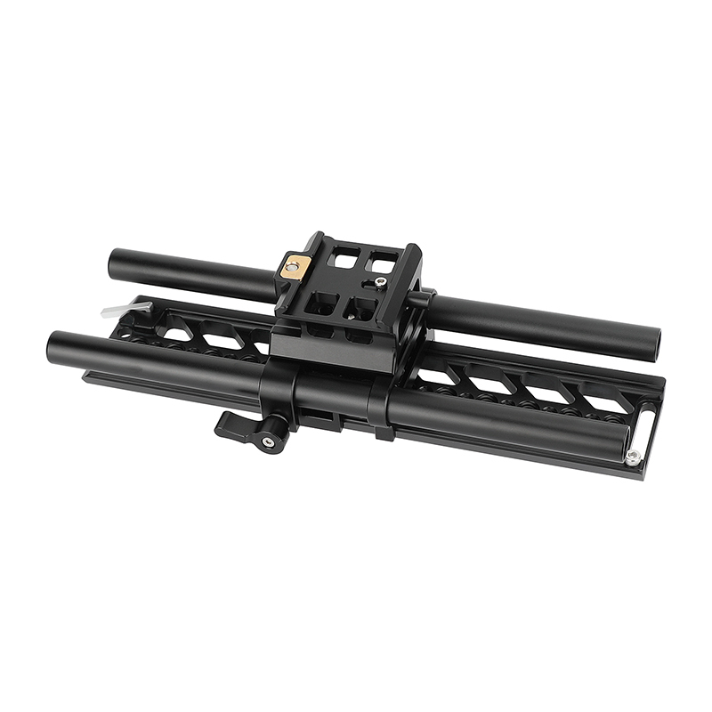CAMVATE ARCA-Type Quick Release Clamp with Dovetail Plate & 15mm Rods