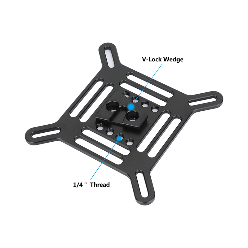 CAMVATE Multipurpose Vesa Mount Adapter Plate with V-Lock Wedge