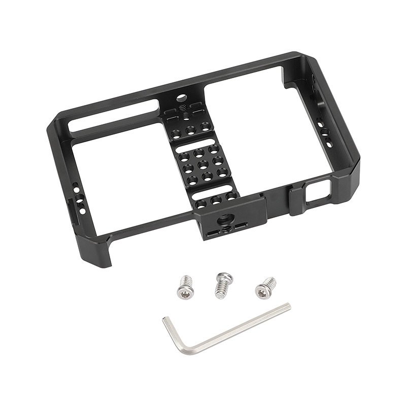 CAMVATE Full Monitor Cage for FeelWorld CUT6 CUT6S 6" 4K HDMI Touchscreen Monitors/ Recorders