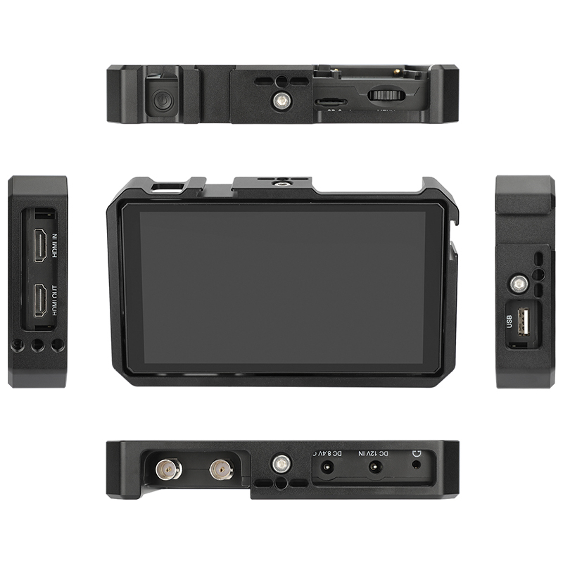 CAMVATE Full Monitor Cage for FeelWorld CUT6 CUT6S 6" 4K HDMI Touchscreen Monitors/ Recorders
