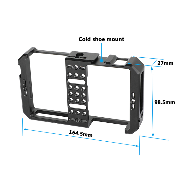 CAMVATE Full Monitor Cage for FeelWorld CUT6 CUT6S 6" 4K HDMI Touchscreen Monitors/ Recorders