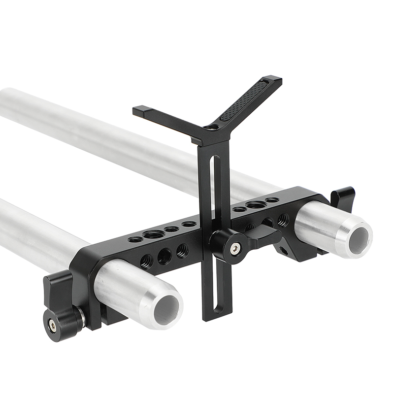 CAMVATE 19mm Studio Rod Clamp with Y-Shaped Lens Support