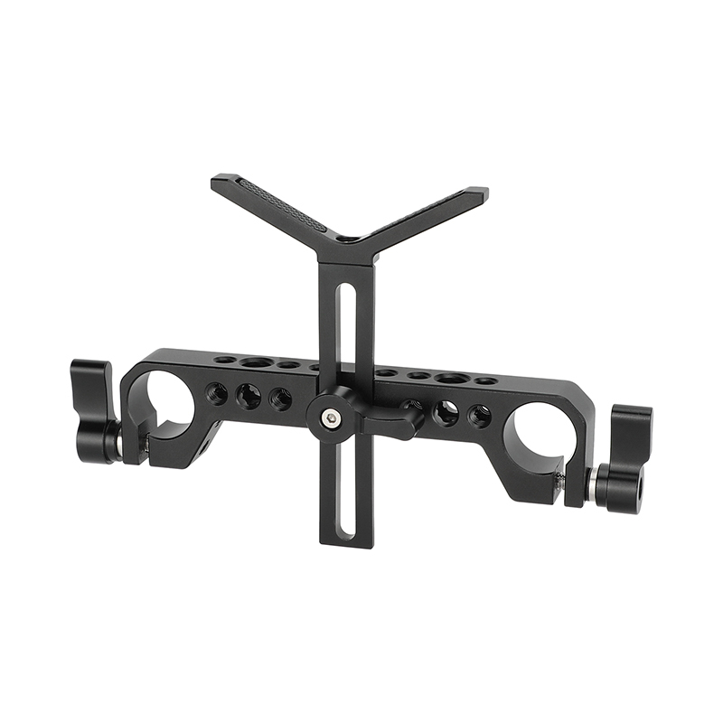 CAMVATE 19mm Studio Rod Clamp with Y-Shaped Lens Support