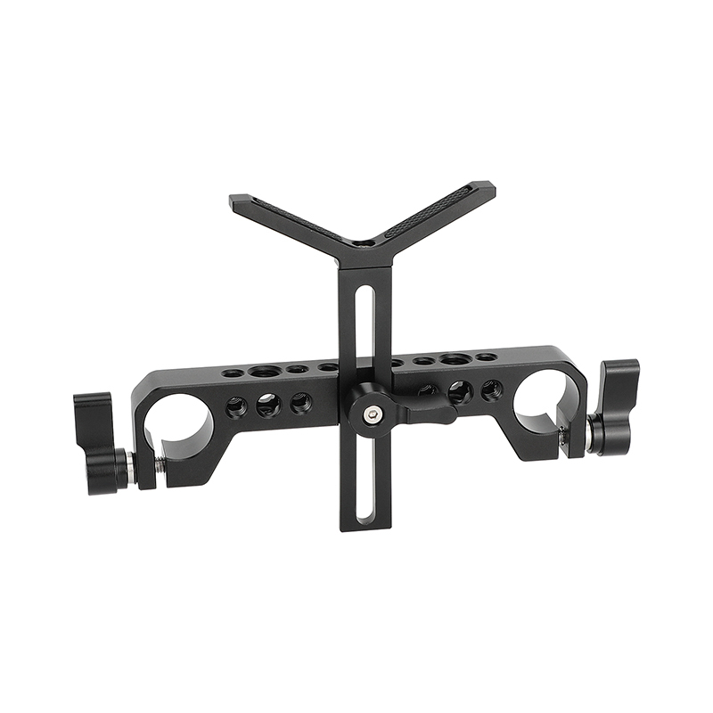 CAMVATE 19mm Studio Rod Clamp with Y-Shaped Lens Support