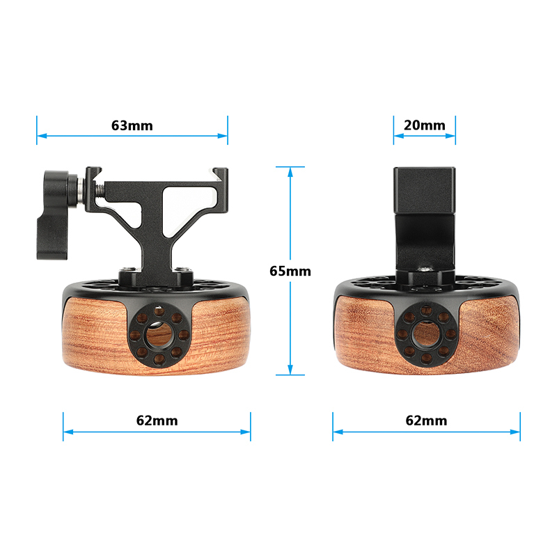 CAMVATE Arca-Swiss Style Wooden Handgrip (Round)